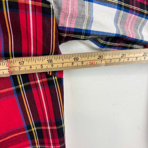 J.Crew Red Plaid Button-Up Shirt Women’s S — Holiday Preppy Classic - Picture 6 of 7